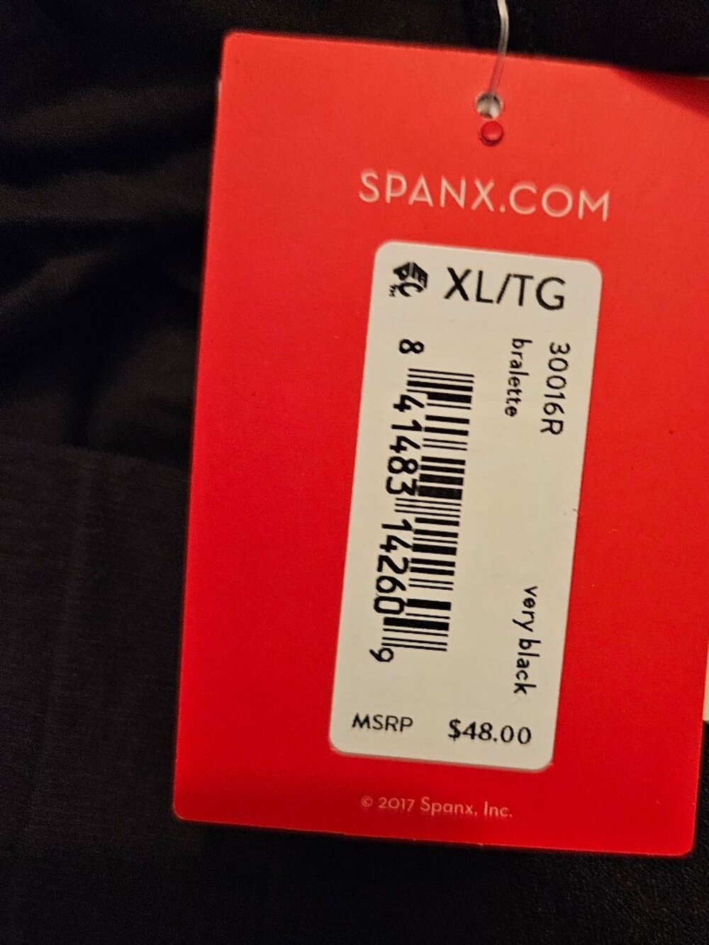 Spanx Black Wireless Pullover Bra XL NEW Bra-llelujuh Bralette Minimalist - Picture 4 of 7